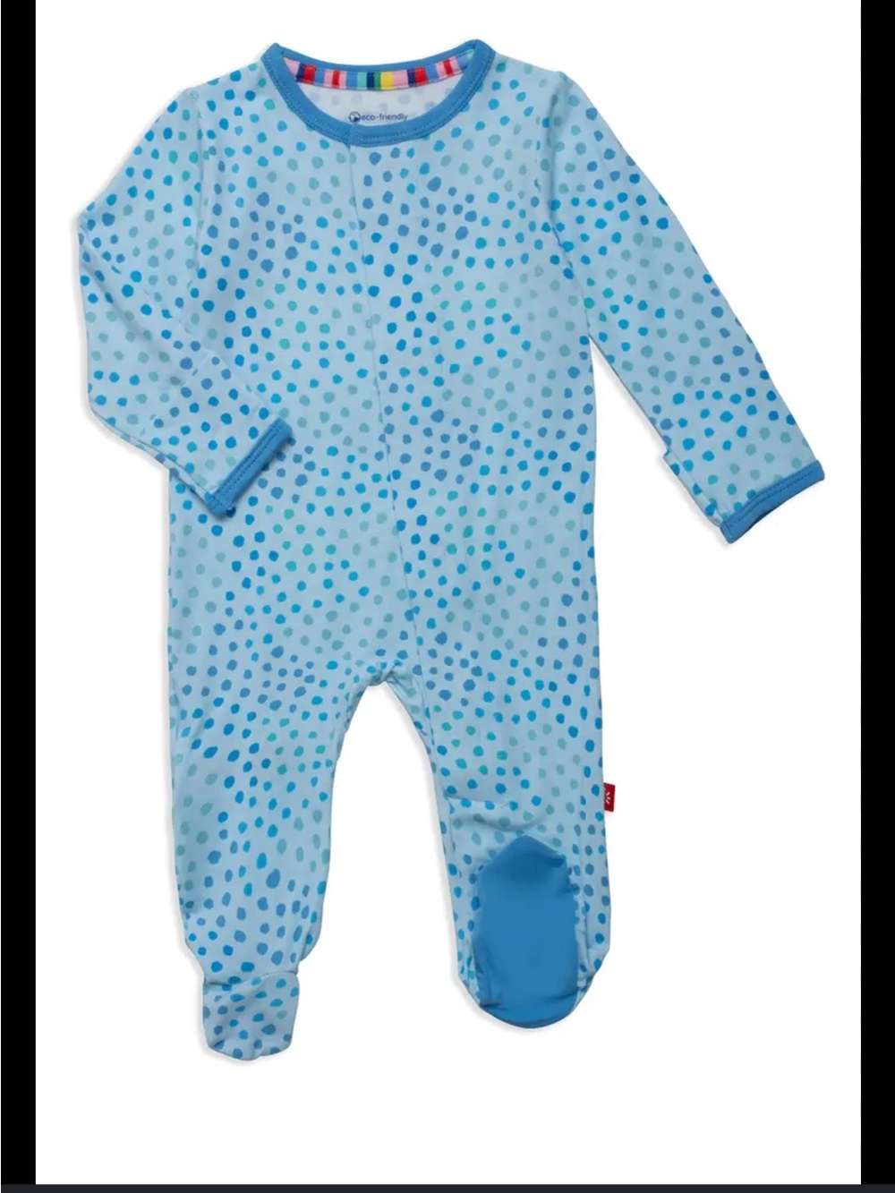 NWOT! MAGNETIC ME BLUE SPARKLE MODAL FOOTIE 6-9 months sleeper